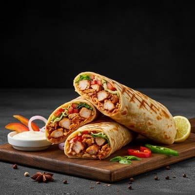 Special Paratha Shawarma Roll
