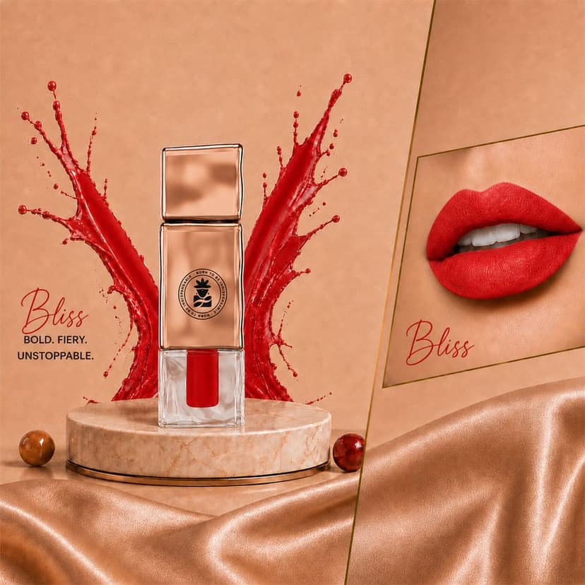 BOBI Velvet Matte Liquid Lipstick, Shade BLISS_3 (2.5 ml) view 2