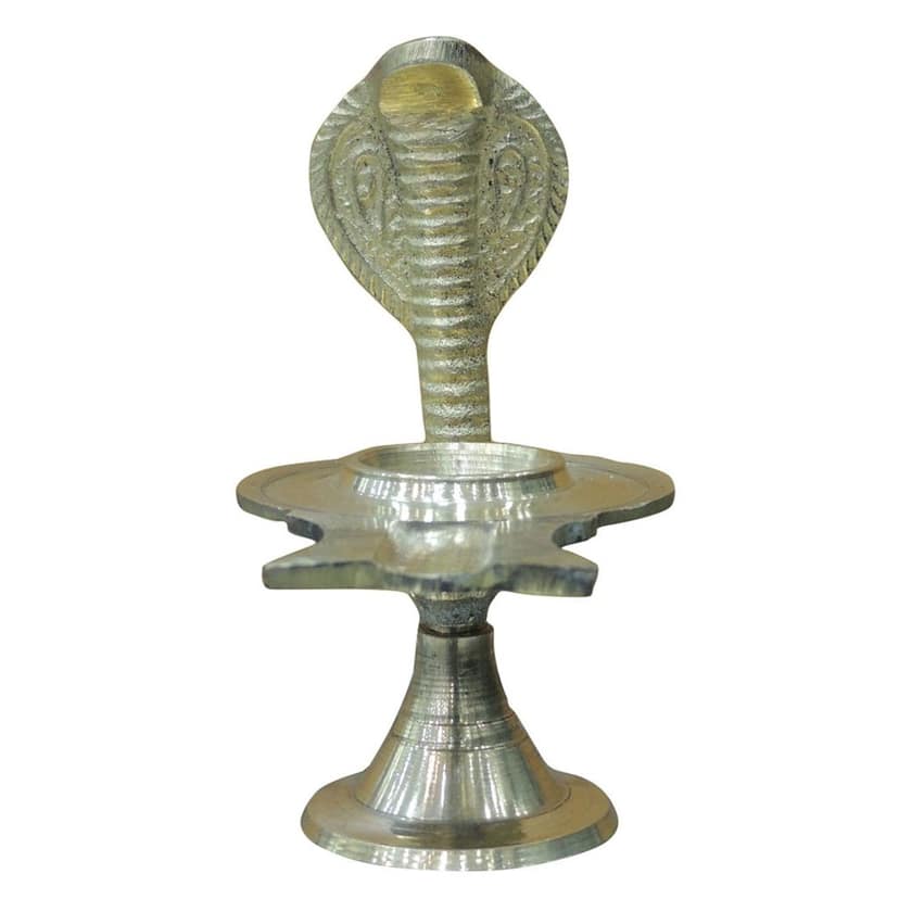 Brass Jaladhari Argha Shivling ? Traditional Pooja Base, Height : 4 Inch (ZMAS420 B) view 2