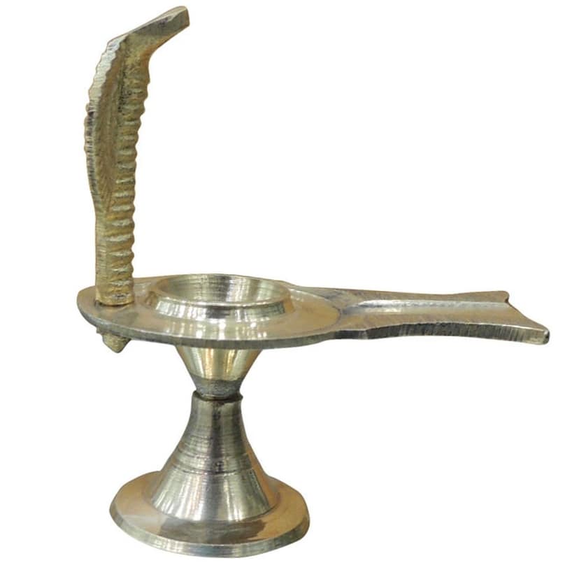 Brass Jaladhari Argha Shivling ? Traditional Pooja Base, Height : 4 Inch (ZMAS420 B) view 5