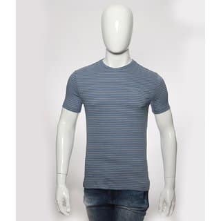 Red Line Light Blue Crew Neck T-Shirts