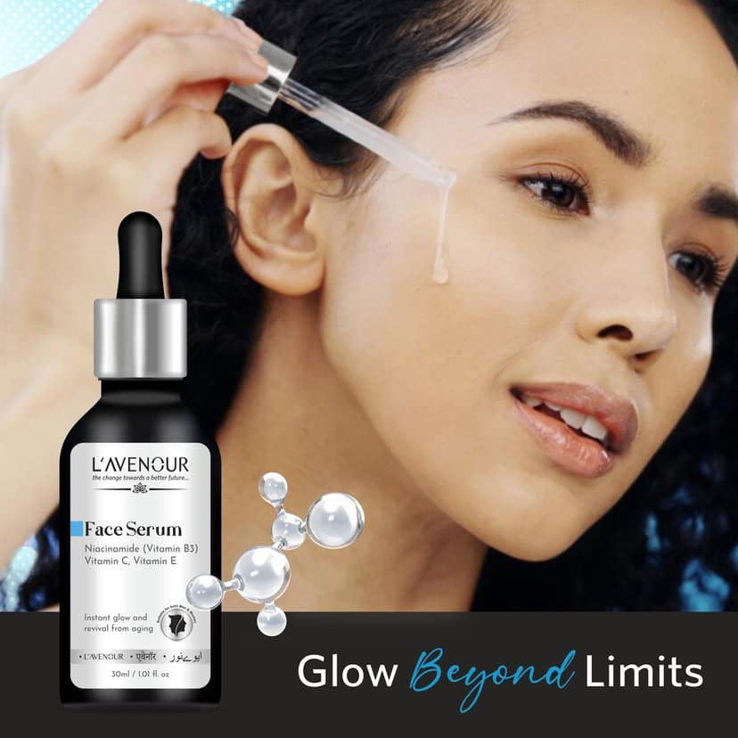 L’avenour 10% Niacinamide Face Serum For Acne Marks, Instant Glow & Revival From Aging - 30ml view 5