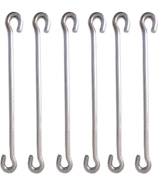 Laxmi Garden Jhula Swing Rod Hook (Pack of 6) Set of 6 Stainless Steel Hooks