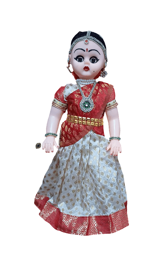 Indian Doll in Traditional South Indian Saree - Exquisite Craftsmanship