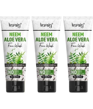 KURAIY Face Wash Soothing Clear Calming Facial Cleanser 225ml pack of 3