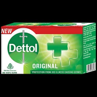 Dettol Bathing Soap Bar - Original, 99.99% Germ Protection, Dermatologically Tested, 125 G