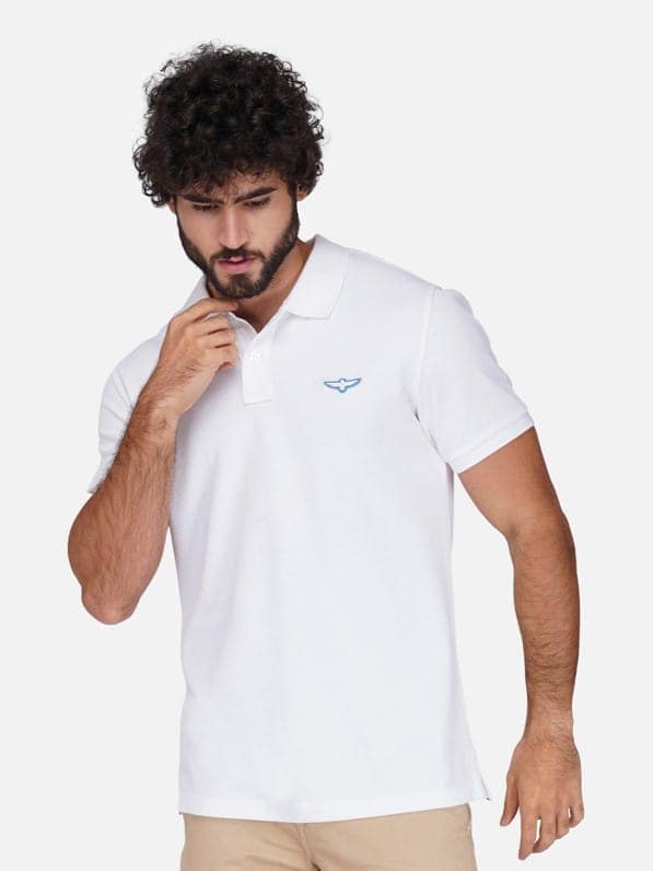 Solid Polo Shirt - White