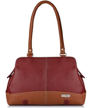 Fostelo - Maroon PU Shoulder Bag