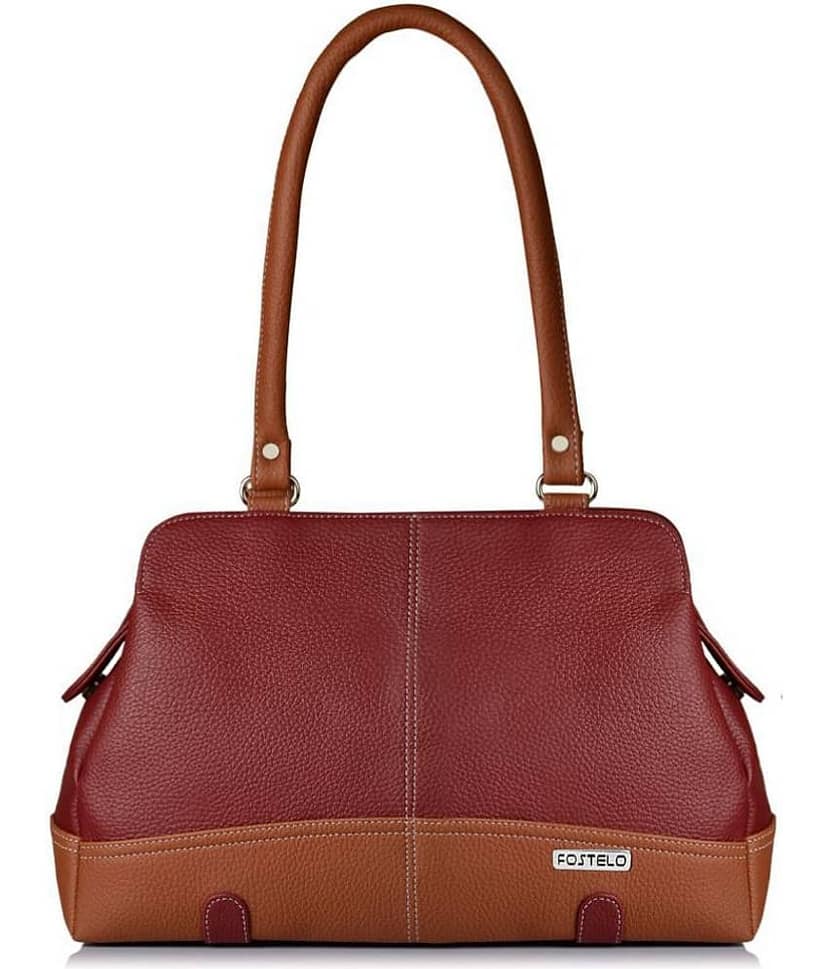 Fostelo - Maroon PU Shoulder Bag
