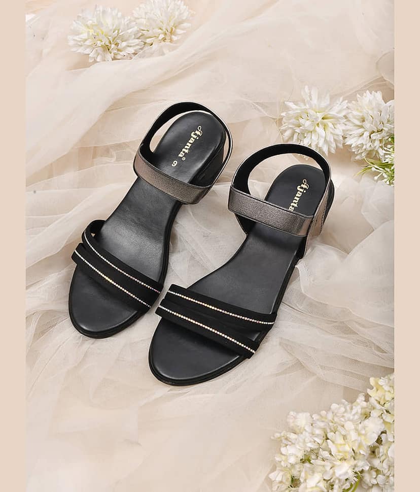 Ajanta - Black Women's Sandal Heels view 2