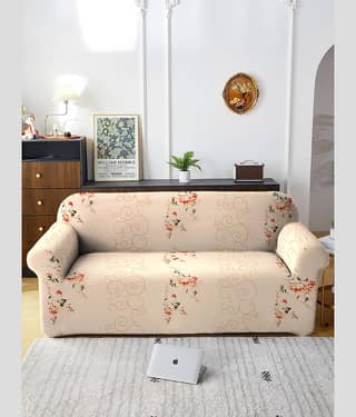 Cortina 2 Seater Polyester Sofa Cover ( Pack of 1 )