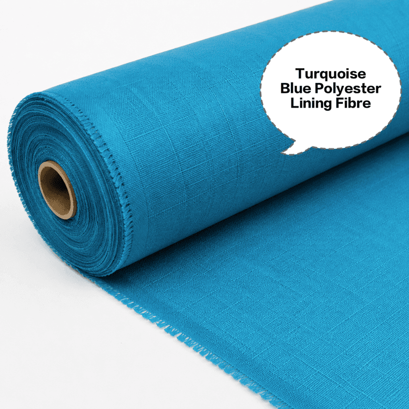Turquoise Blue Polyester Lining Fibre (Bada Panna), Turquoise Blue Polyester Lining Fabric (Bada Panna), Turquoise Blue Lining Fabric (Bada Panna), Blue Green Polyester Lining Fabric (Bada Panna), Turquoise Polyester Inner Lining (Bada Panna) view 3