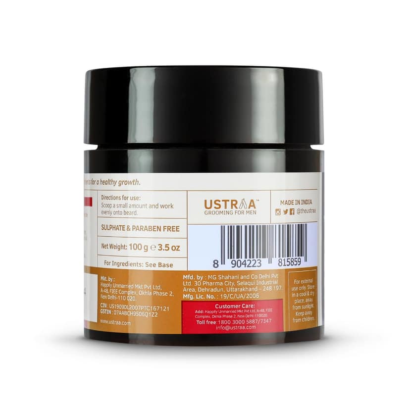 Ustraa Beard Softener Woody for Beard Care 100g view 2