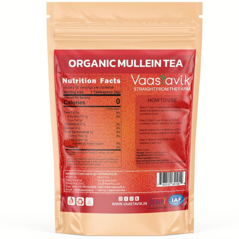 Vaastavik Pure Mullein Tea 100gms view 2
