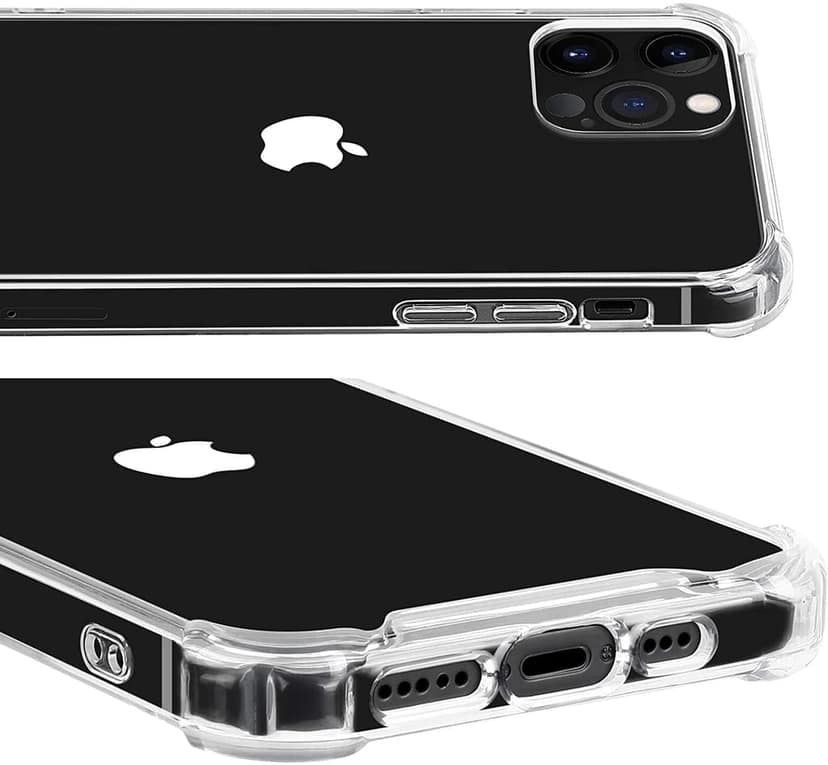 Memumi Crystal Series Thin Hard Back Cover for Apple iPhone 12/12 Pro Shockproof-Trans White (6.1") view 6