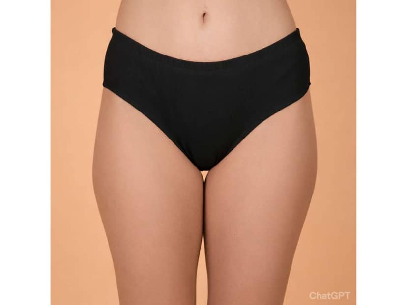 Stud & Gracy Soft setin concealed elsastic Panty Black - L - 34