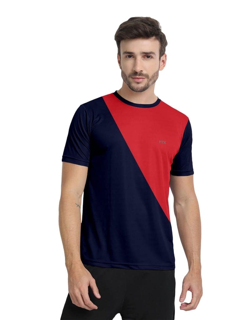 FTX Men Drifit Colorblock Half Sleeve Tshirt