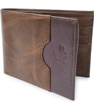 HRFSTAR 100% Leather Solid Men's Regular Wallet With 9 Slots For Card ( Brown , Pack of 1 )