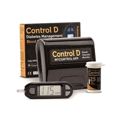 Control D Blood Glucose Monitor Kit with 10 Test Strips and Lancing Device view 2
