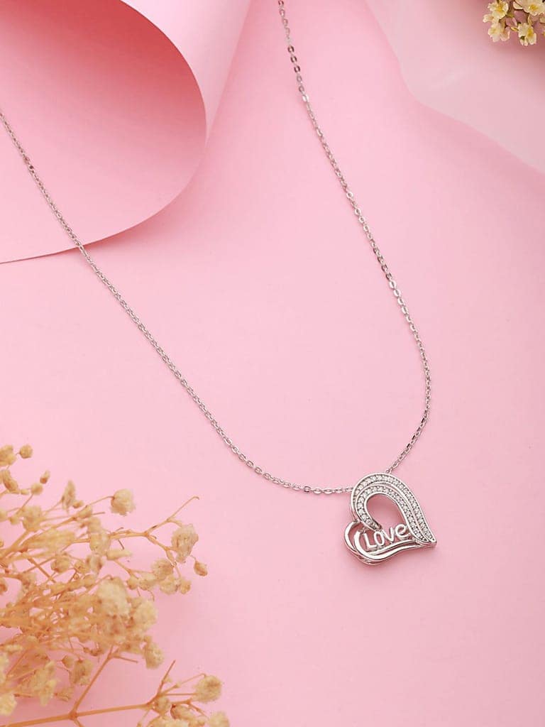 Anti-Tarnish Silver Plated Love Heart Shaped Locket Chain Necklace view 6