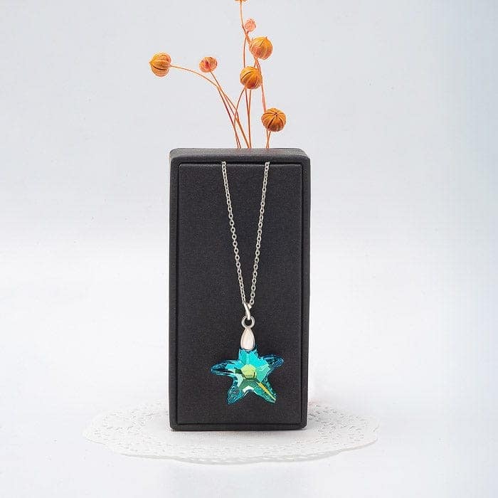 Silver Northern Star Pendant with Chain view 3
