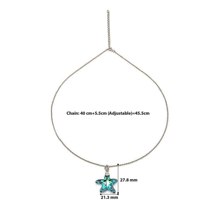 Silver Northern Star Pendant with Chain view 4