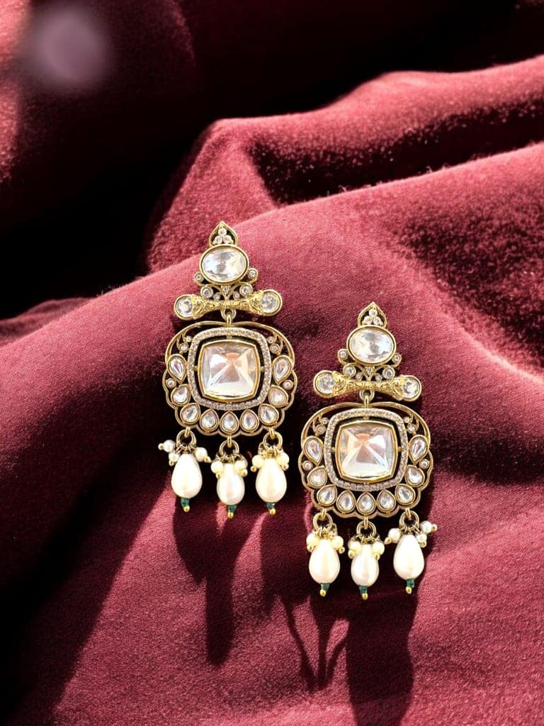 Pearl and Kundan Choker Necklace Set By Dia Art Jewels view 3