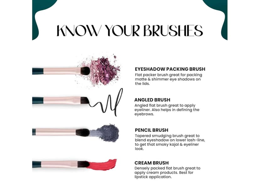 MARS Tools of Titan Brush Set, 8- Piece Makeup Brush Set, Long-Lasting Makeup Brushes, Brushes for Beginners, Blending, Eyeshadow Without Holder view 3