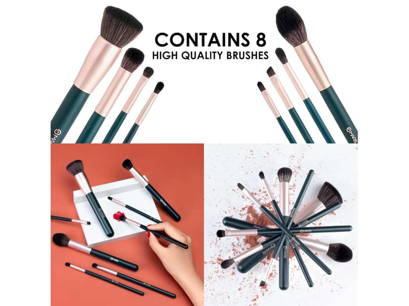 MARS Tools of Titan Brush Set, 8- Piece Makeup Brush Set, Long-Lasting Makeup Brushes, Brushes for Beginners, Blending, Eyeshadow Without Holder view 4
