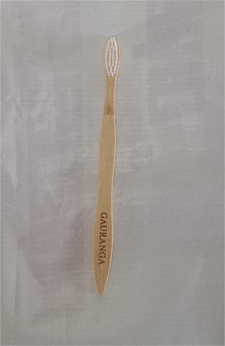 KANDUKUR Gauranga Natural Bamboo Toothbrush - Eco-Friendly and Biodegradable - Soft Bristles pack of 2