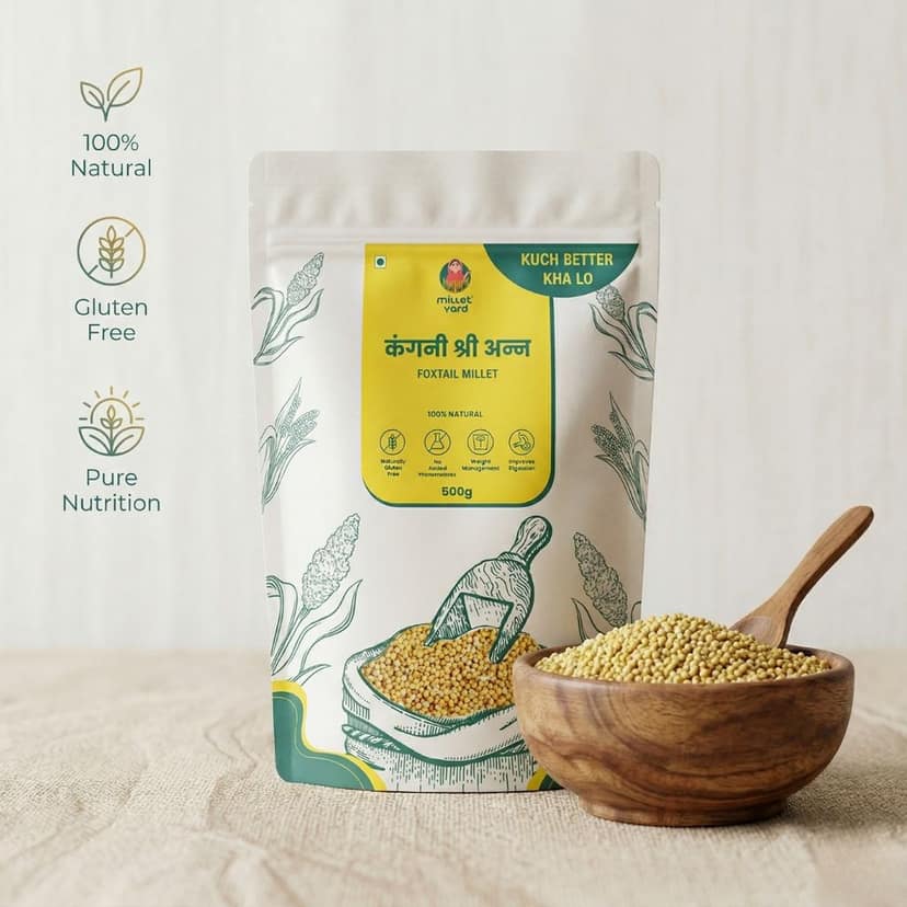 Millet Yard Foxtail Millet shreeanna 500 gram view 4