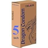 Dragon Condome For Men 5-inch Durable Size Skin-Friendly Silicone Comfortable Fit – Single Piece | Ultra Soft | Long Lasted | Extra size Carzen