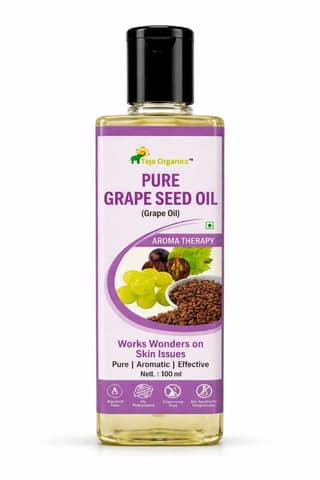 Pure Grape Seed Oil | Cold-pressed Unrefined | Rich in vitamin E | Gentle, Nourishing | Skin and Hair Care