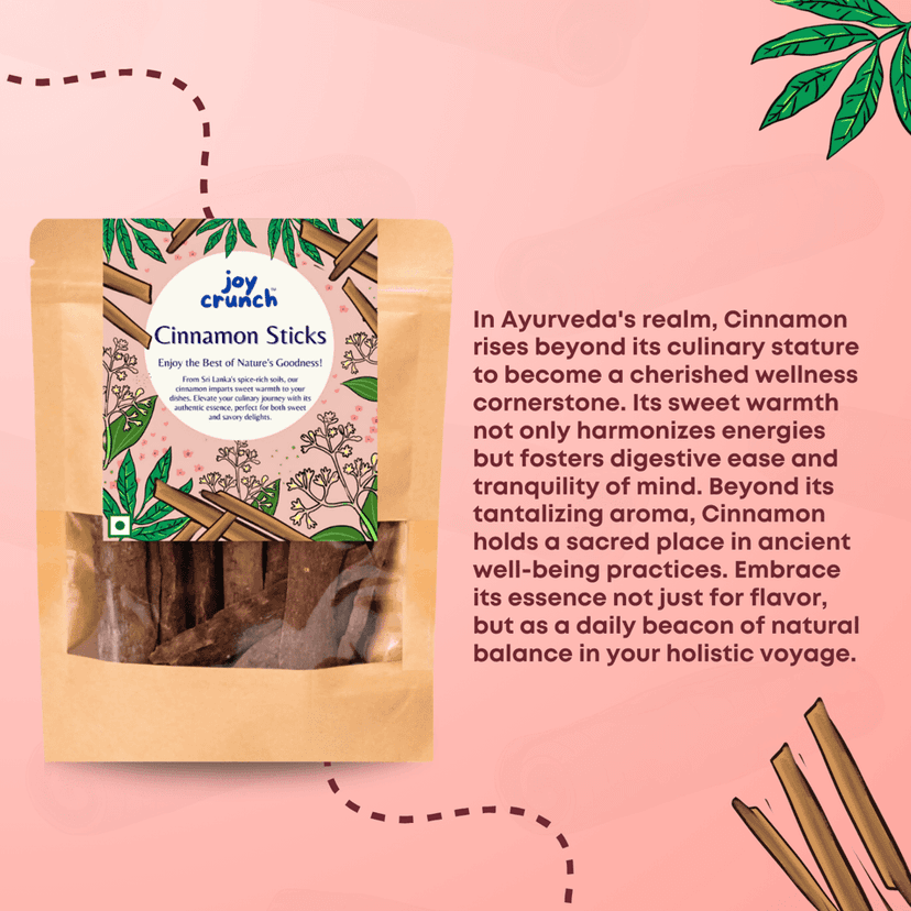 Joy Crunch Premium Cinnamon Stick 100g | Srilankan Cinnamon Sticks Original | Antioxidant Rich | Unpolished Dalchini Cinnamon Stick view 4