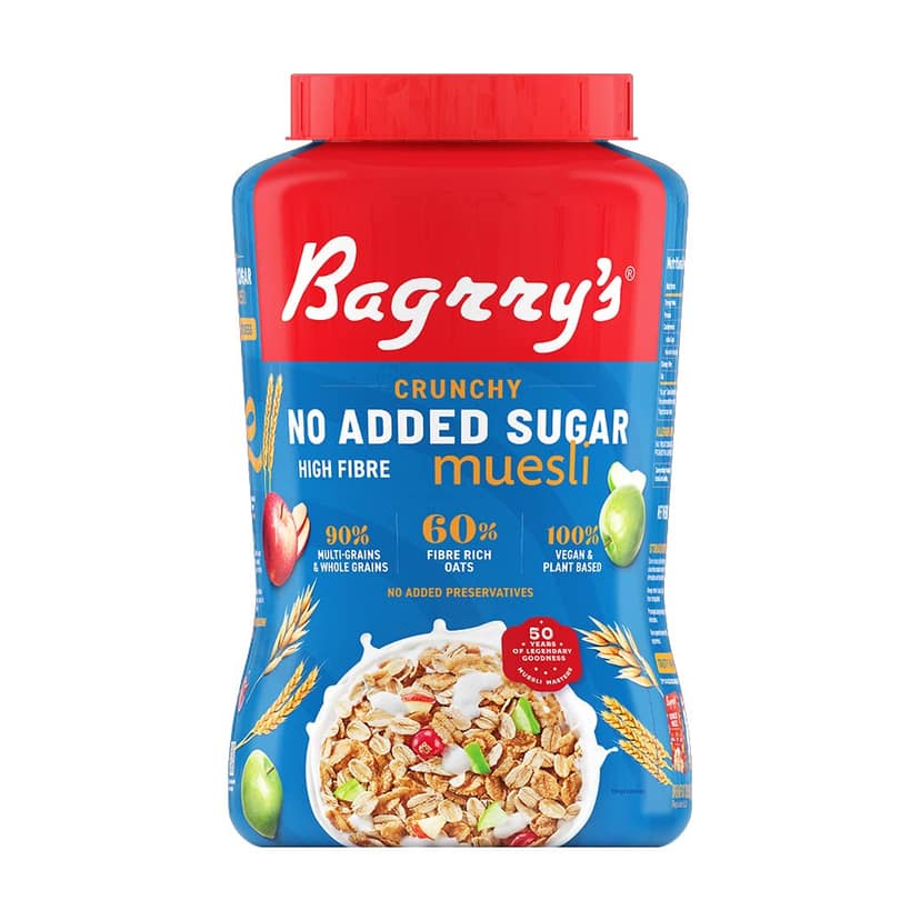 Bagrry's Crunchy No Added Sugar Muesli 1000 Gms