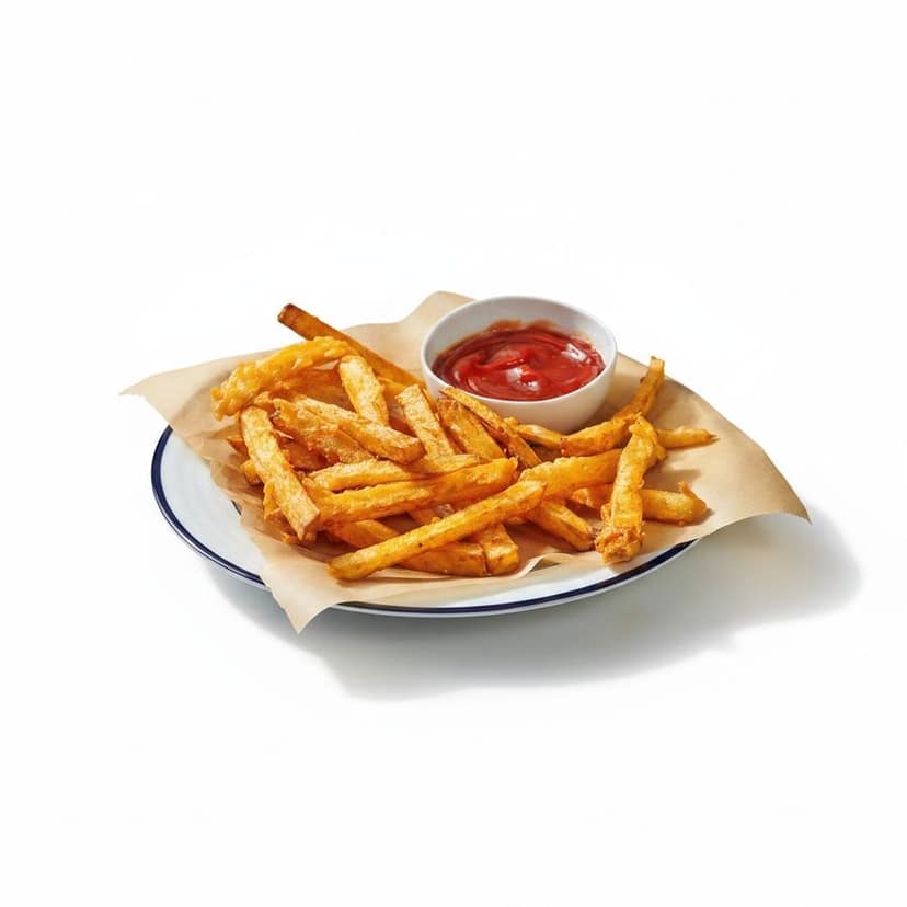 Crispy Golden Potato Fries with Tomato Dip - 5 kg - One pack of frozen fries with dip
