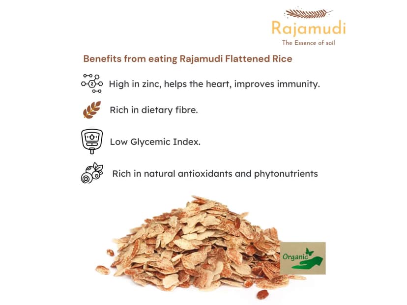 Rajamudi Organics Avalakki (Poha) - 2 Kilogram view 2