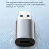 USB (M) to Type-C (F) OTG Connector Compatible with iPhone, MacBook, iPad, Galaxy Note, Google Pixel view 2