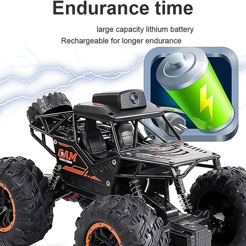 Remote Control Off-Road Truck with HD Camera view 3