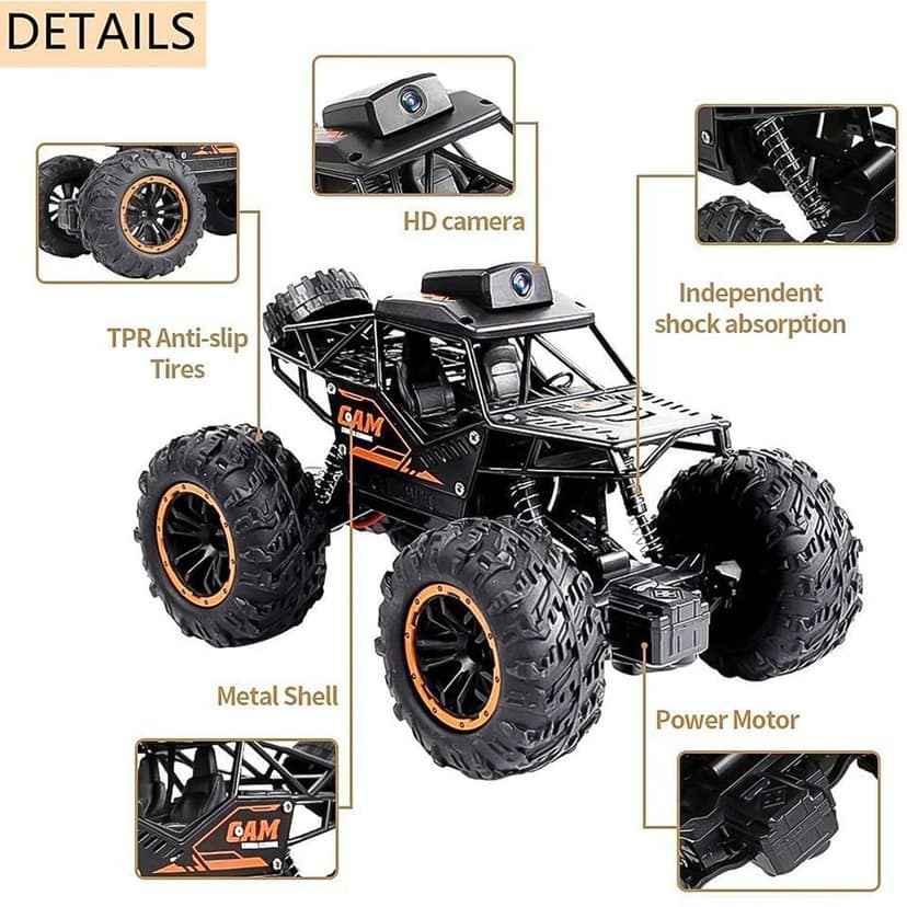 Remote Control Off-Road Truck with HD Camera view 4