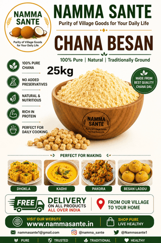 Chana Besan, Gram Flour, Chickpea Flour, Besan Flour, Premium Chana Besan 25kg