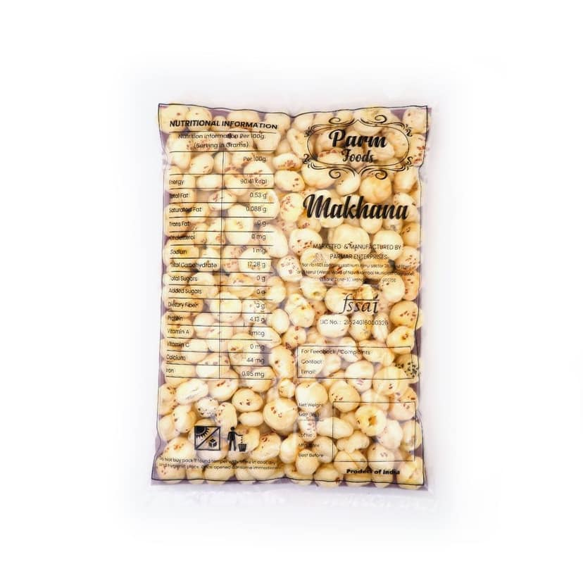 ParmFoods Makhana or Foxnuts or Lotus seed (pack of 2) (pack of 3) view 2