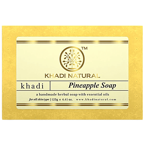 Khadi Natural Pineapple Handmade Herbal Soap, 125 g