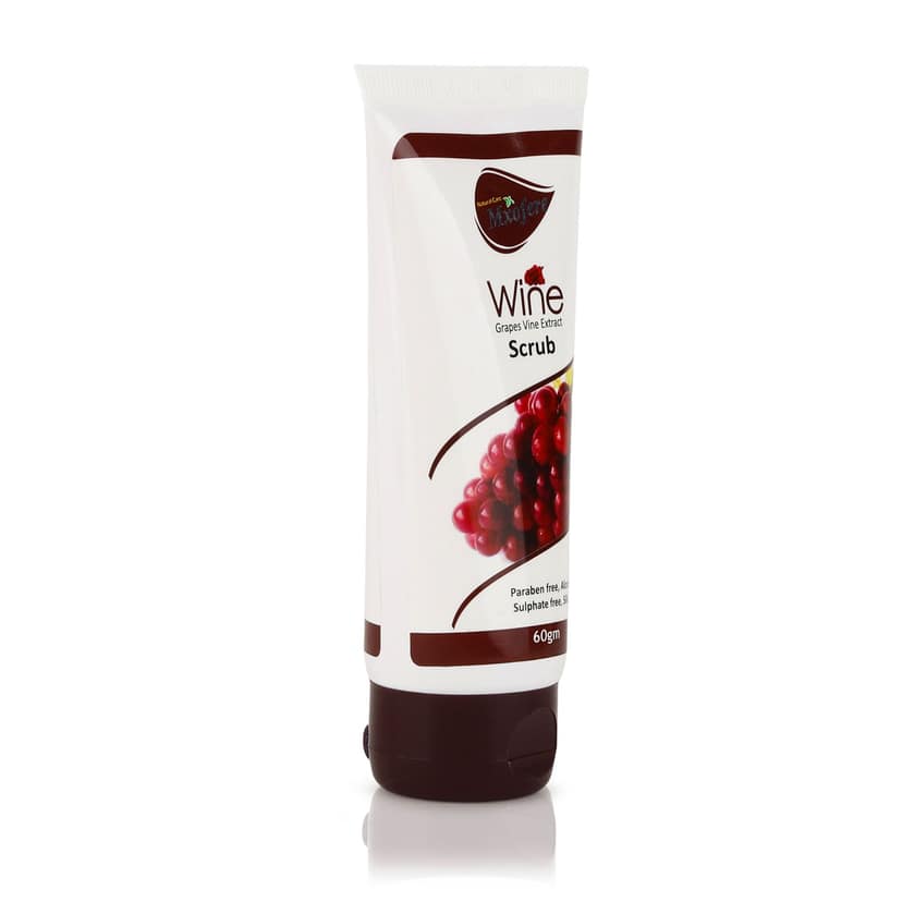 Mixofere Wine Scrub - Grapes Vine Extract for Radiant Skin - 60gm view 3