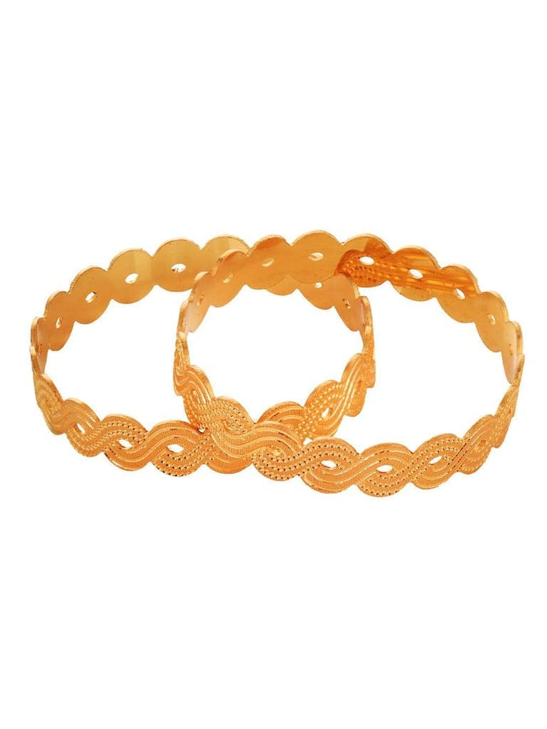 Set of 2 Gold Plated Filgree Handcrafted Bangles view 4