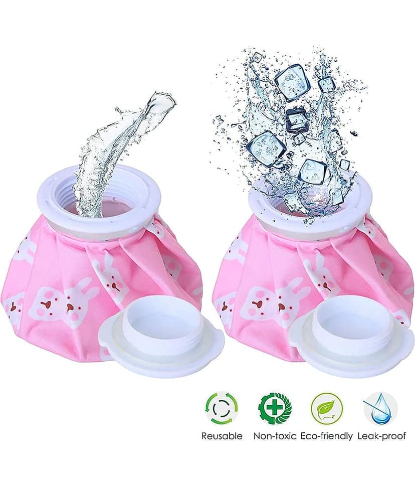 Thriftkart Ice Cold Pack Reusable Ice Bag Hot Water Bag for Injuries, Hot & Cold Therapy and Pain Relief (9 Inch-Multi color) view 2