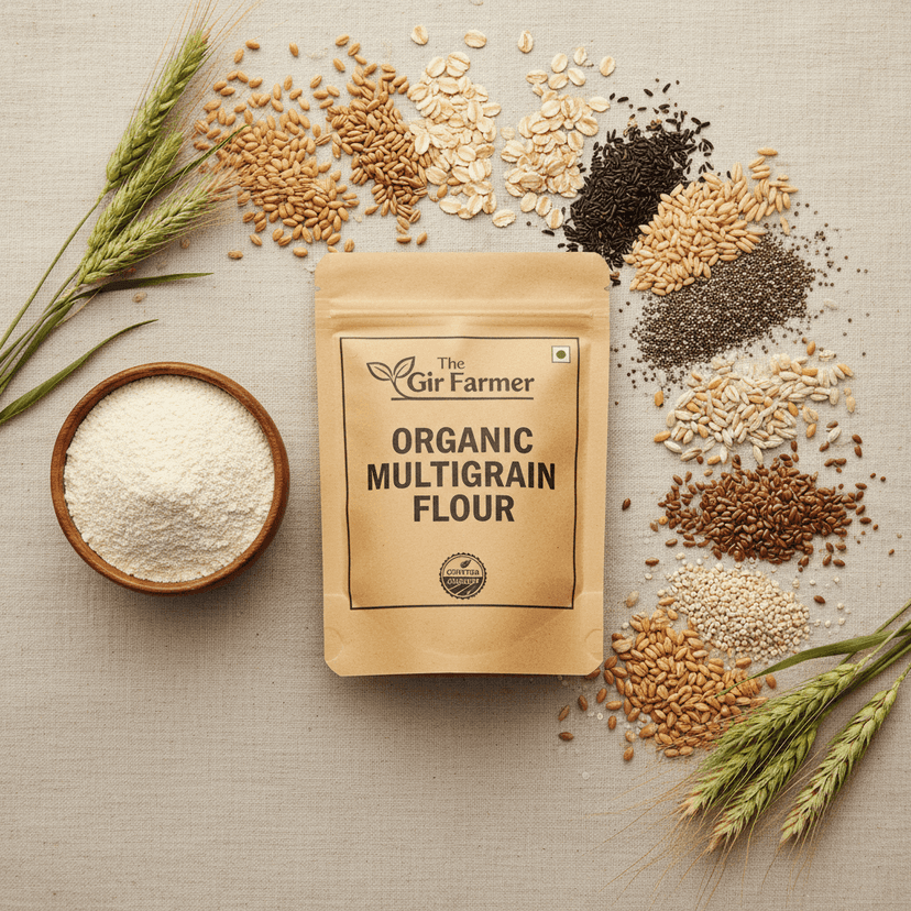 Organic Multigrain Flour | High Fiber Healthy Atta Blend for Daily Nutrition view 4