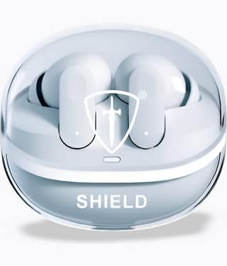 ShieldBuds09 TWS Earbuds, 15H Playtime, Game Mode Low Latency, Bluetooth 5.4 Wireless Earphones (White)