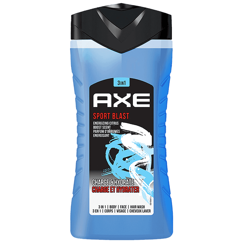 Axe Sports Blast 3 In 1 Body Wash - For Men, Energizing Citrus Boost Scent, Long-Lasting Fragrance, 250 Ml view 2
