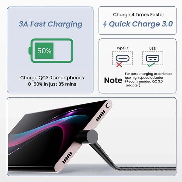 Ambrane Standing Micro USB Cable view 3